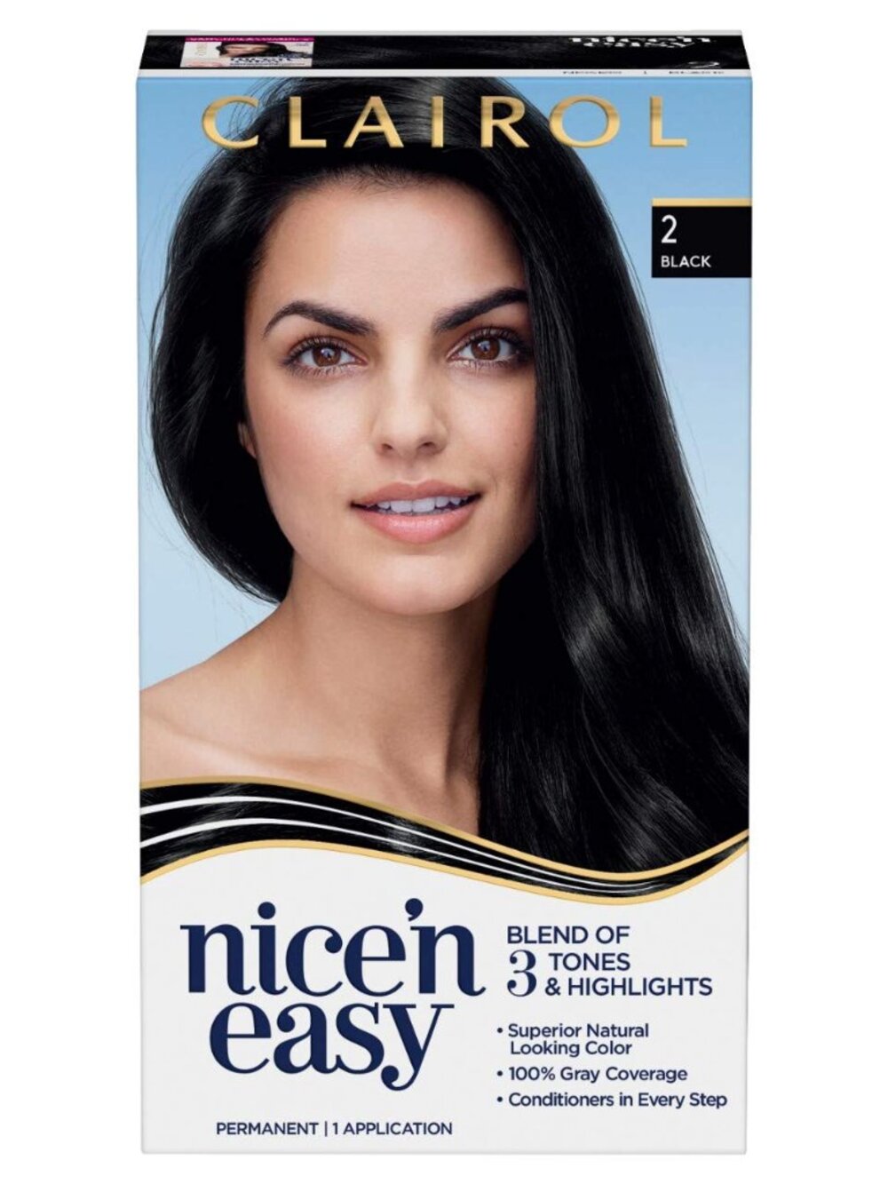 NWT 3 Clairol 2 Black Hair Color